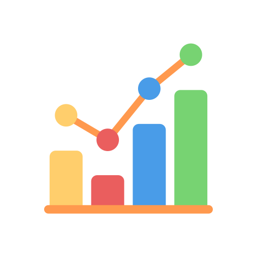 Statistic, graph, statistics, analytics, report, diagram, business icon