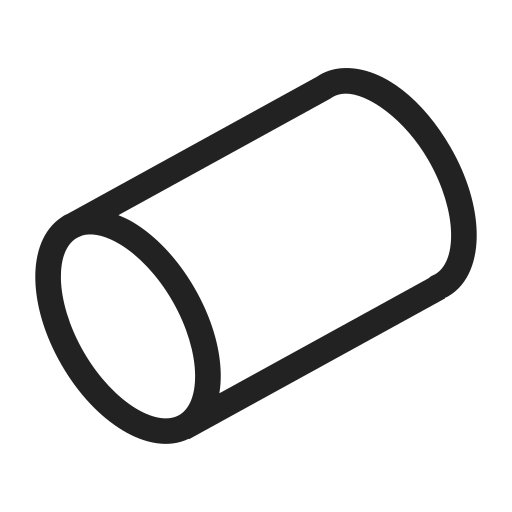 Cylinder, geometry, shape, figure, form, graphic, line icon