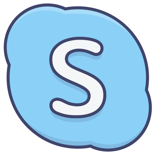 Logo, media, skype, social icon