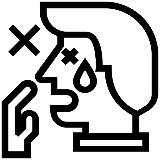 Corona, coronavirus, cough, cross, hand, infection, virus icon