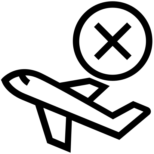 Airplane, corona, coronavirus, plane, safety, unsafe, virus icon