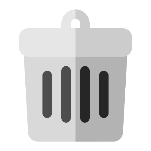 Bin, delete, garbage, remove, trash icon