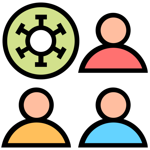 Corona, coronavirus, infection, patient, people, spread, virus icon