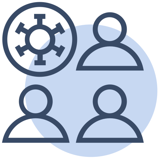 Corona, coronavirus, infection, patient, people, spread, virus icon