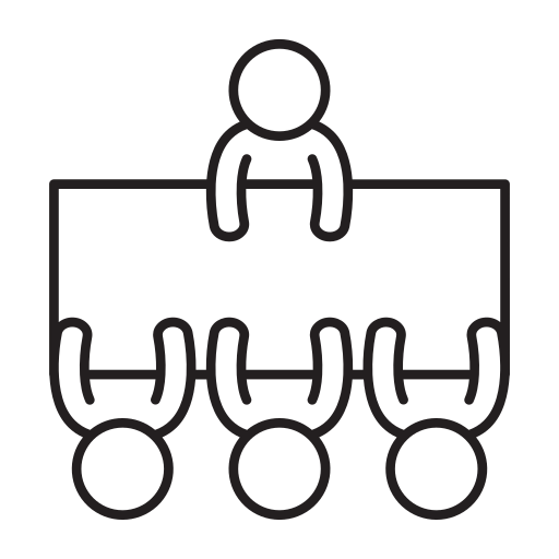 Company, interview, discussion, meeting, conference icon