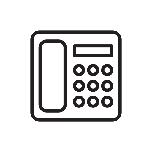 Home, telephone, landline, dial, calling icon