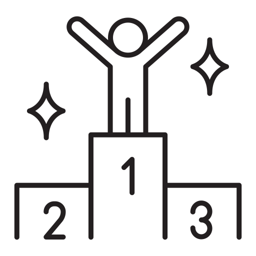 Consultation, achievement, champion, first place, winner icon