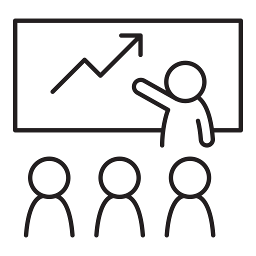 Conference, meeting, discussion, presentation, strategy icon