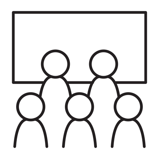 Training, conference, meeting, presentation, seminar icon