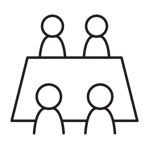 Conference, meeting, discussion, seminar, training icon