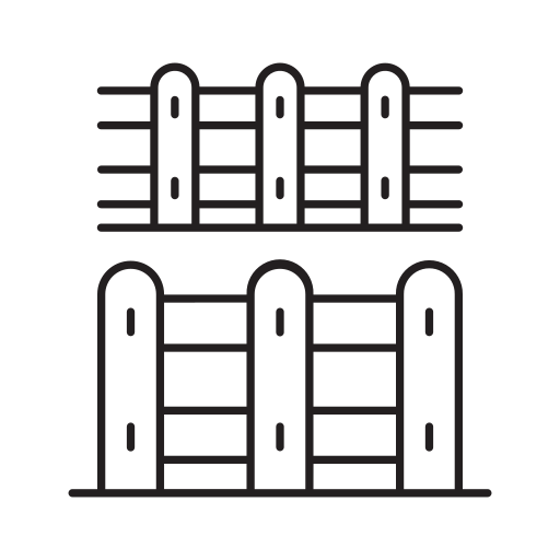 Barn, fence, agriculture, farmland, farm icon