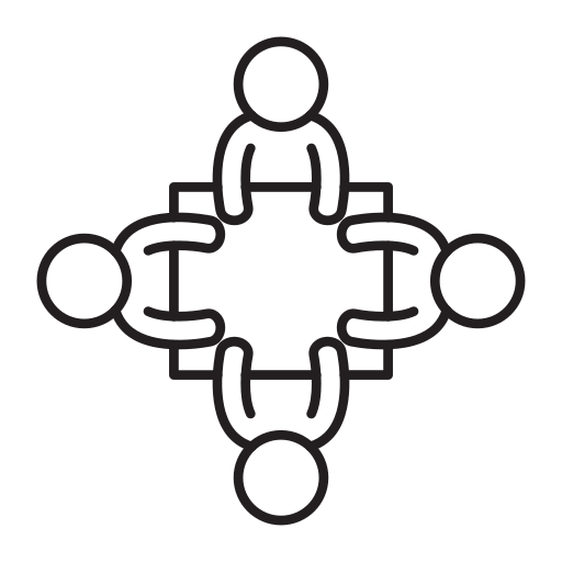 Conference, meeting, discussion, brainstorm, strategy icon