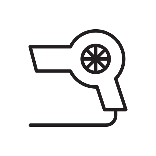 Home, appliance, hairdryer, blow, electric icon