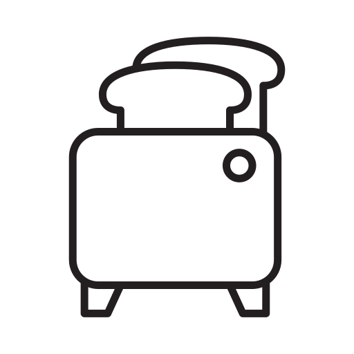 Home, appliance, toaster, kitchen, cooking icon