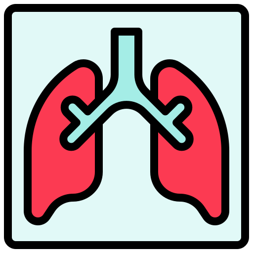 Lung, virus, x-ray, x-ray film icon