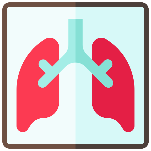 Lung, virus, x-ray, x-ray film icon
