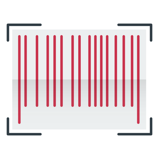 Barre, code, crypto, shopping icon