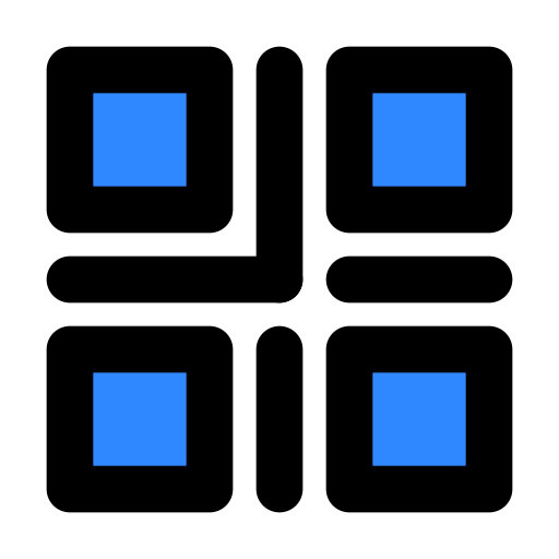 Two, dimensional, code, one icon