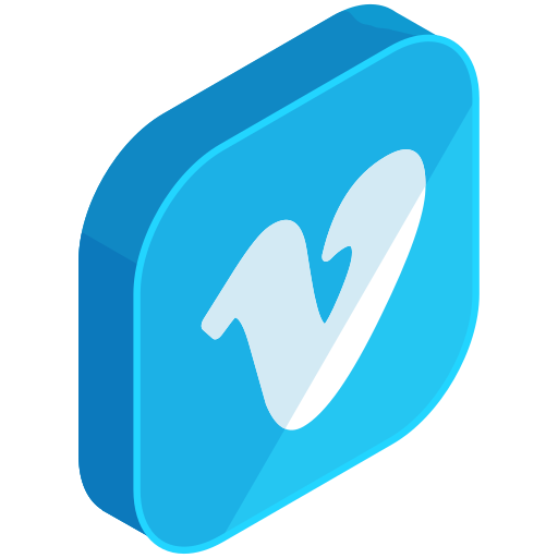 Communication, internet, media, network, social, vimeo icon