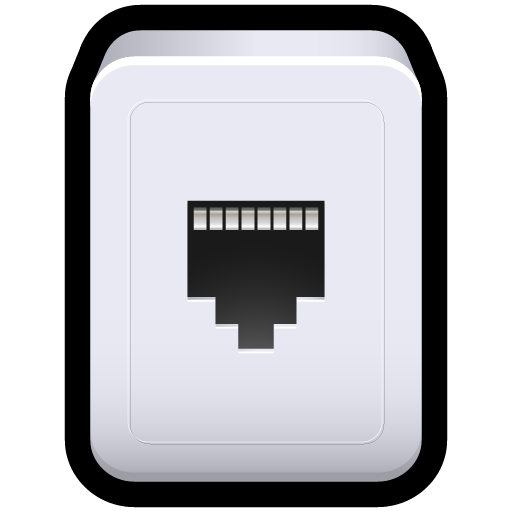 Connect, connection, network, slot, communication, rj45 icon