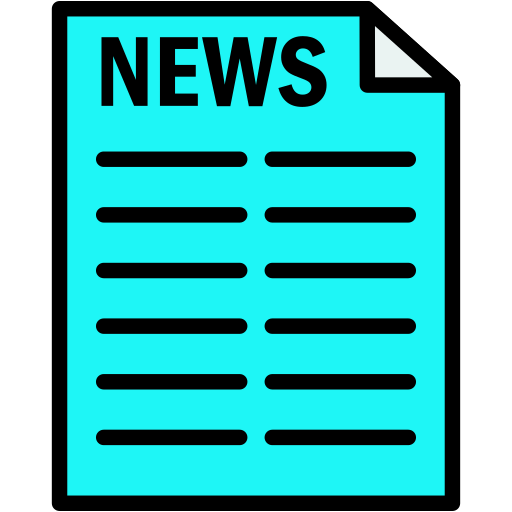Communication, media, news, newspaper icon