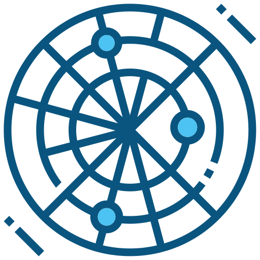 Radar, satellite, dish, communication, signal, network icon