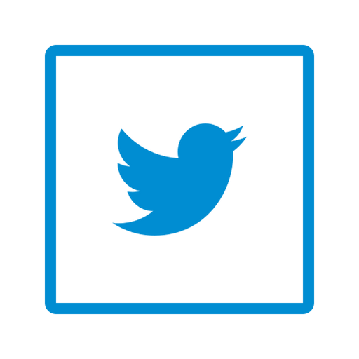 Square, twitter, bird, communication, media, share, social icon