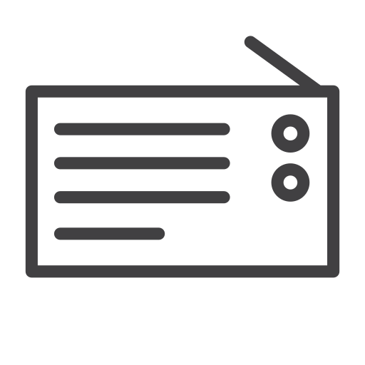 Communication, radio icon