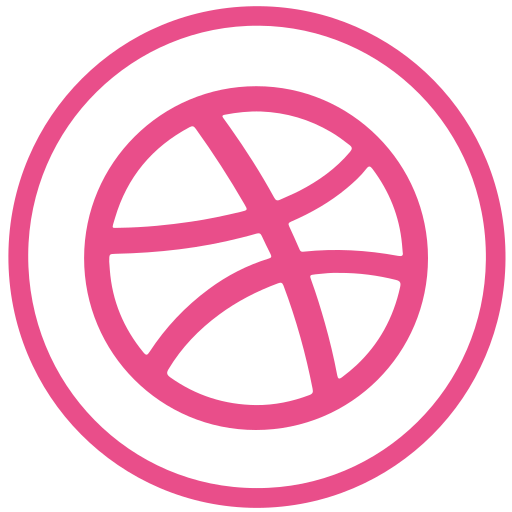 Dribbble, communication, social icon