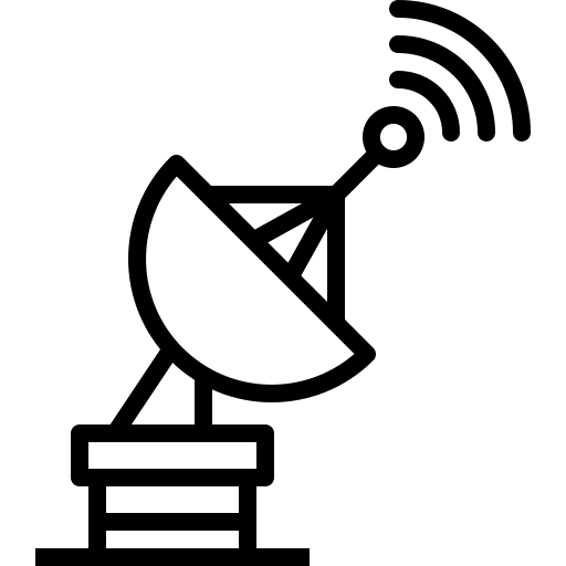 Satellite, communication, radar, signal, device, technology icon
