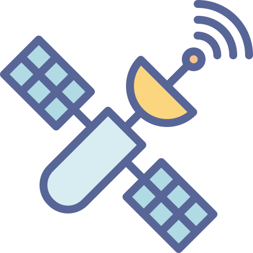 Satellite, space, communication, telecommunication, science, media icon