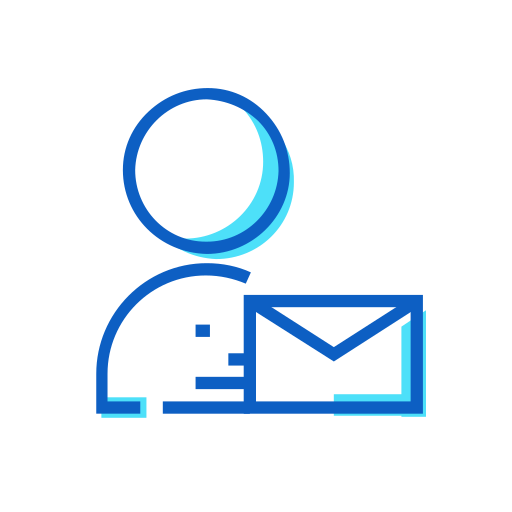 Deliver, message, people icon