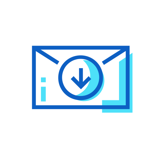 Incoming, message icon
