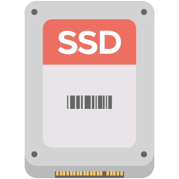 Disk, drive, gray, ssd icon