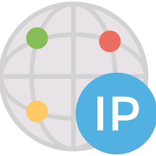 Address, dedicated, globe, ip icon