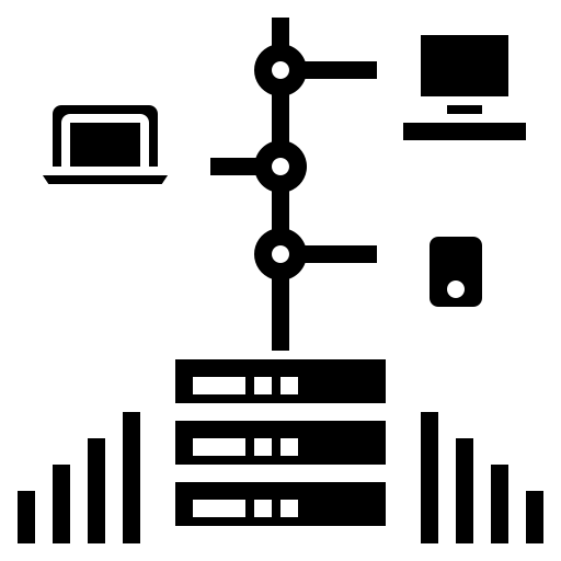 Analysis, client, data, network, server, sync, user icon