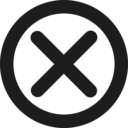 cross,typography,shapes,button,equis,circle,letter x