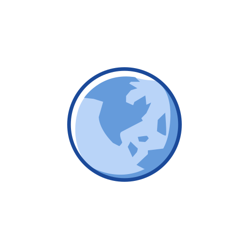 Earth, globe, notification, world map icon