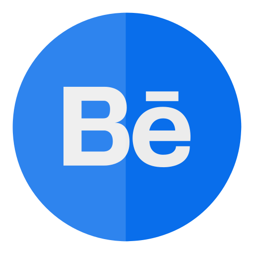 Behance, circle, media, social icon
