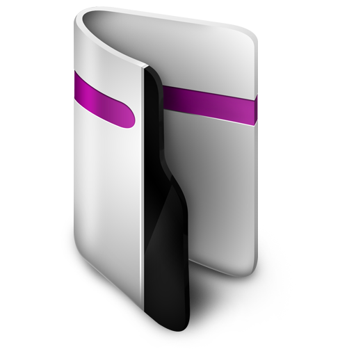 Folder, purple icon