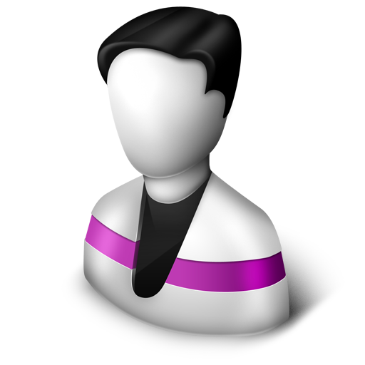 User, purple icon