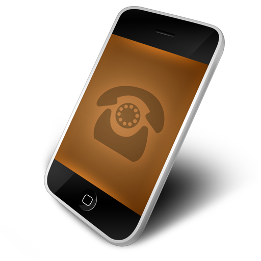 Orange, phone icon
