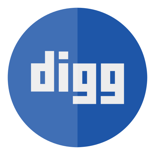 Circle, digg, media, social icon