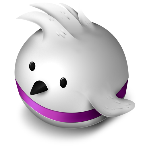 Bird, purple icon