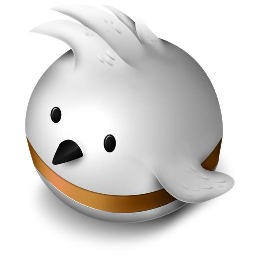 Bird, orange icon