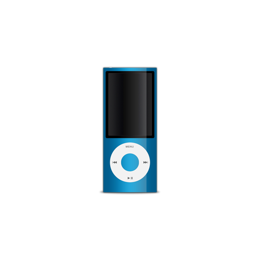 Apple, blue, ipod icon