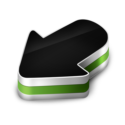 Arrow, green icon
