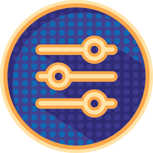 Badges, communication, dotted, interface, internet, things, ui icon