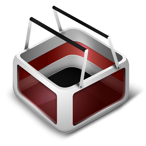 Basket, cart, ecommerce, red, shopping icon