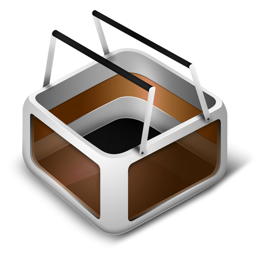 Cart, orange icon
